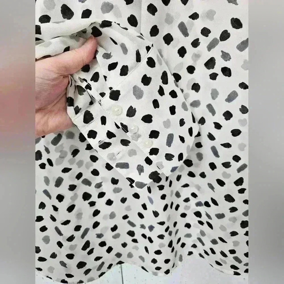 Karl Lagerfeld Animal Print Blouse - Picture 4 of 4